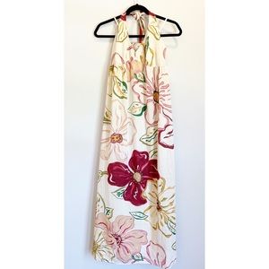 Floral halter Maxy dress.                   Size M